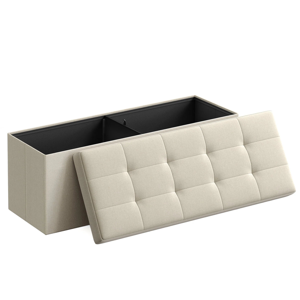 Navy Blue Storage Ottoman Bench M975