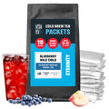 Blueberry Hibiscus Herbal Loose Leaf Iced Tea, 10 Cold Brew Packets K210336