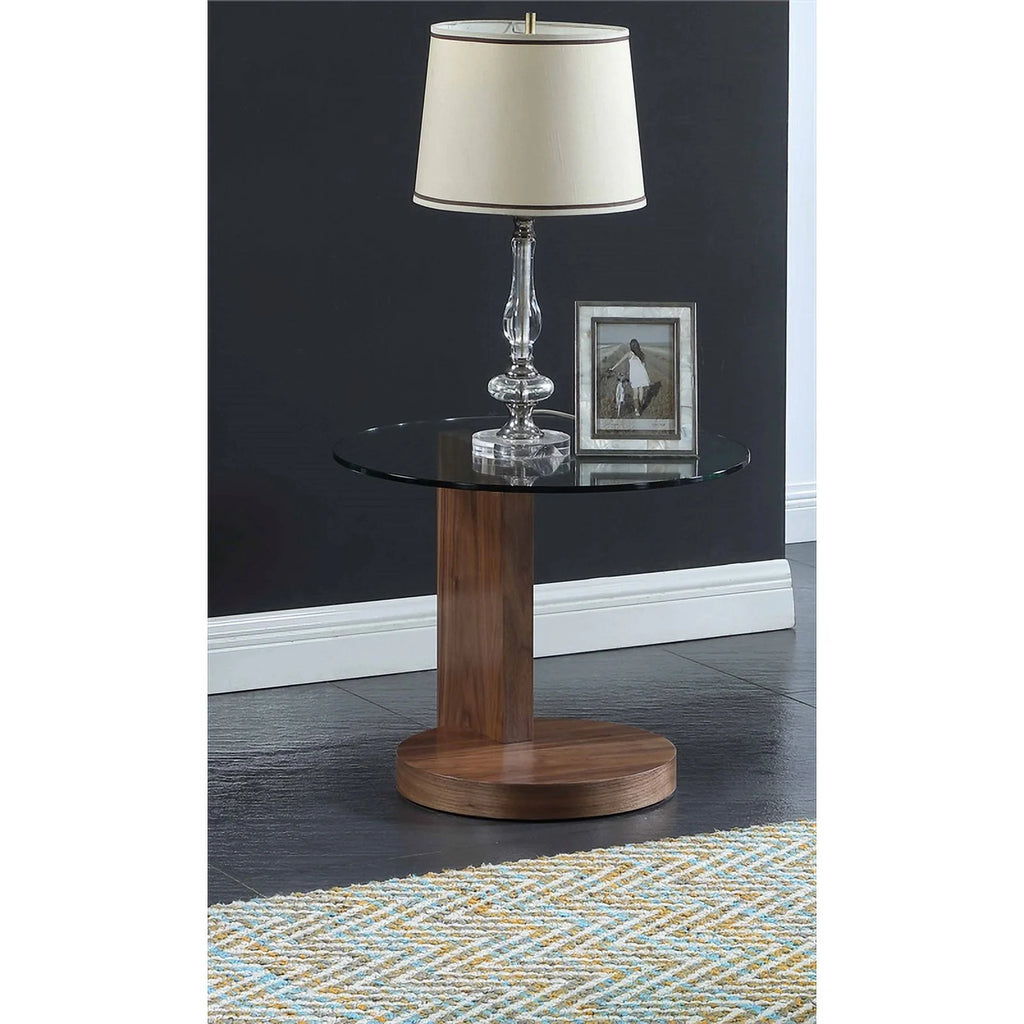 2-Piece Walnut Cocktail Table and Lamp Table Set G5891