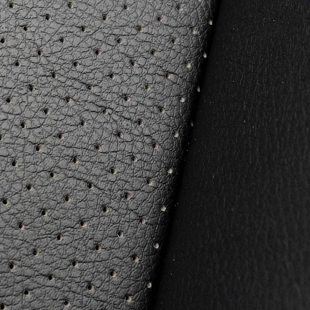 Black Bottom Perforated Leather Seat Cover Pack of 2 E197350