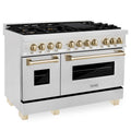 48 in. 7 Burner Double Oven Dual Fuel Range Stainless Steel S82366