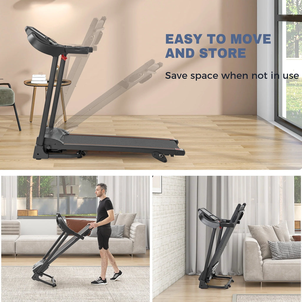 Electric Treadmill with 12 Programs Incline Adjustment I1436