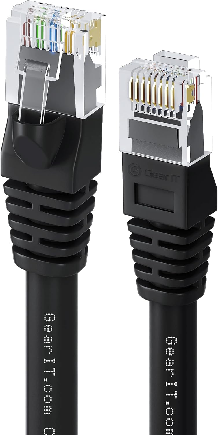 Cat 6 Ethernet Cable 20 ft (10-Pack) Black O30956