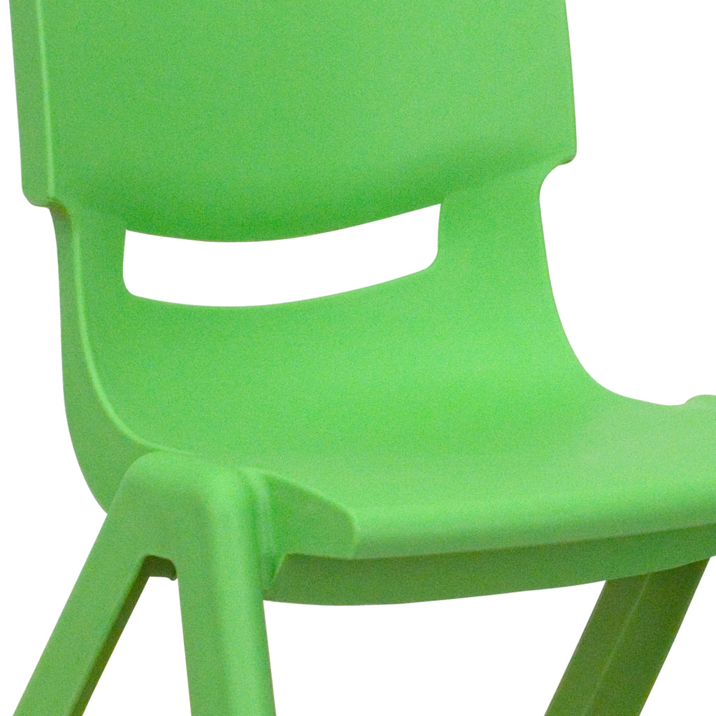 Green Plastic Stacking School Chair (2 Pack) H580