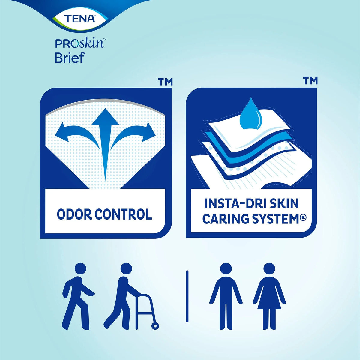 Large Disposable Absorbent Incontinence Briefs 40 Count E6815
