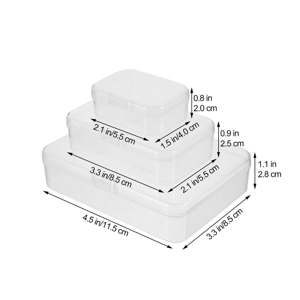 28 Pcs Clear Plastic Storage Bins O750