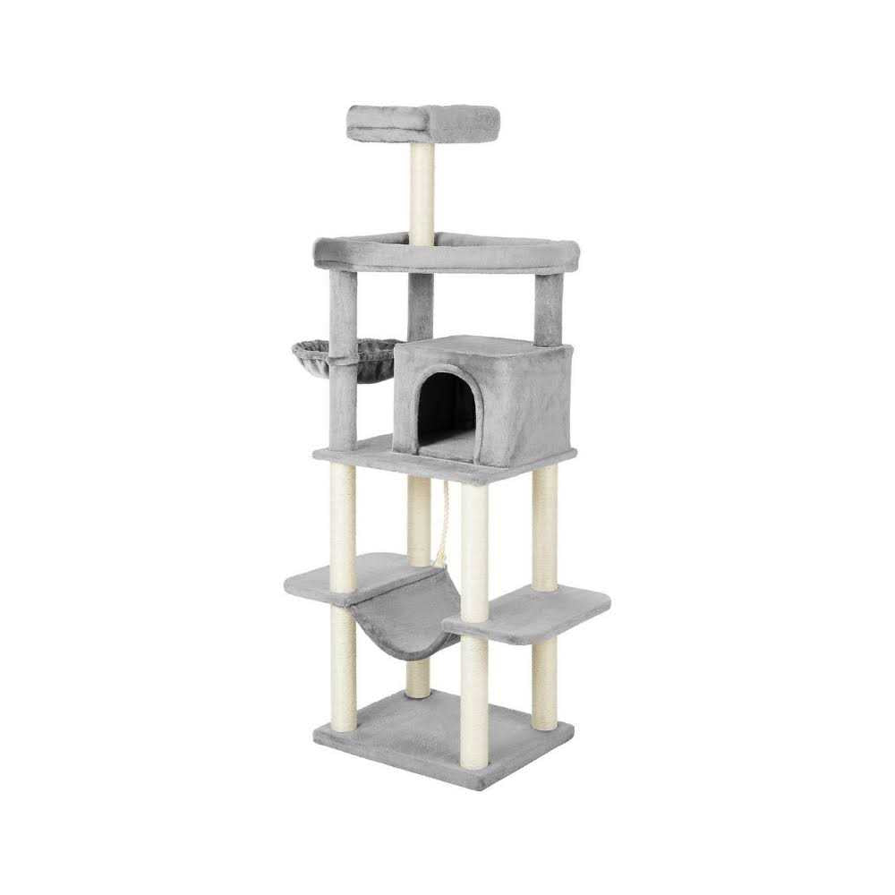 73-in Cat Tree with Hammock Condo and Bed O92417