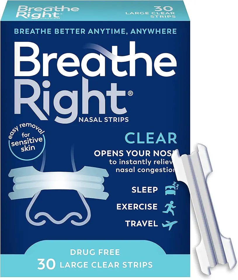 Clear Large 30ct Nasal Strips F878
