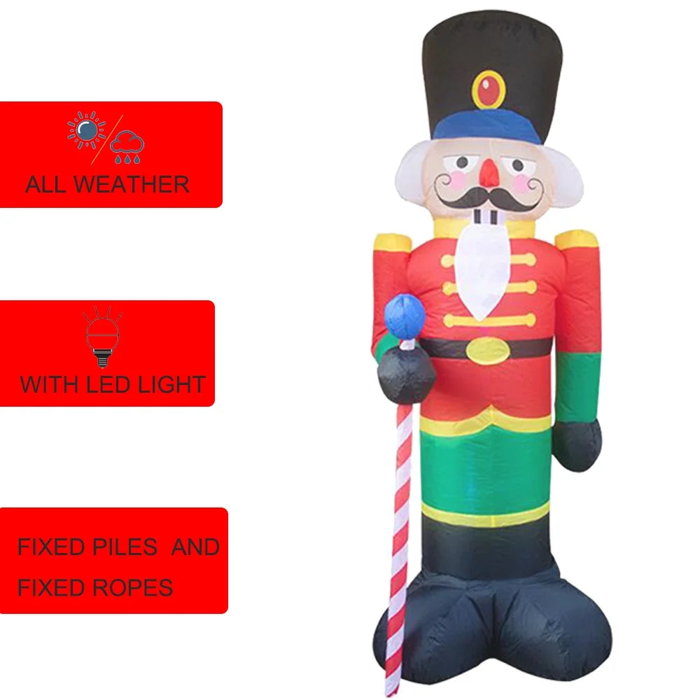 8 Ft Nutcracker Christmas Inflatable Yard Decoration J472572