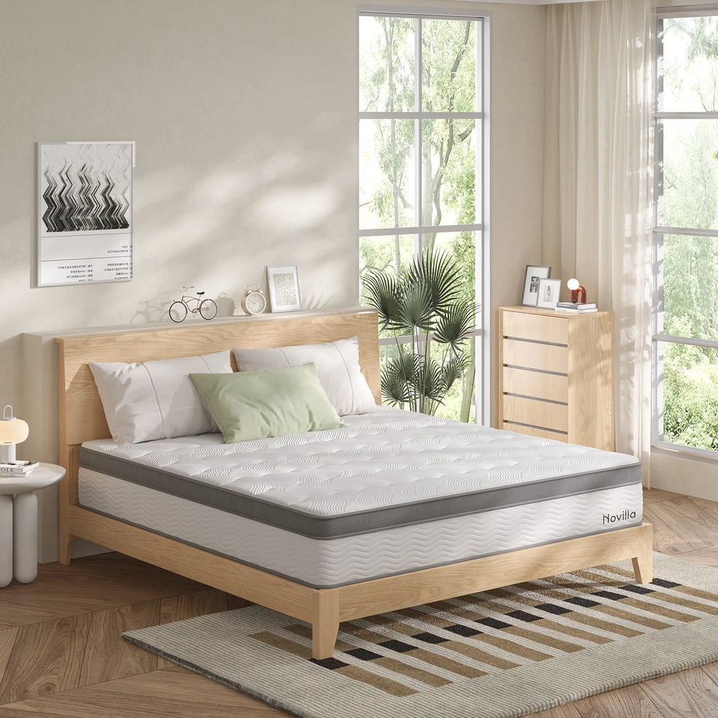 12" Gel Memory Foam Pocket Spring Hybrid Mattress Queen Size P541