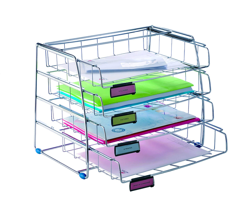 4 Sliding Side Load Letter Tray T886