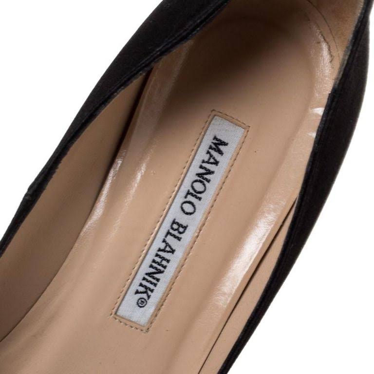 Black Satin Pump M13748