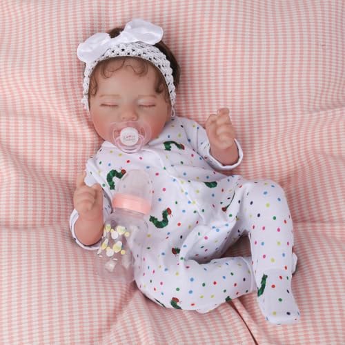 20 Inch Handmade Cloth Body Sleeping Reborn Baby Doll O391
