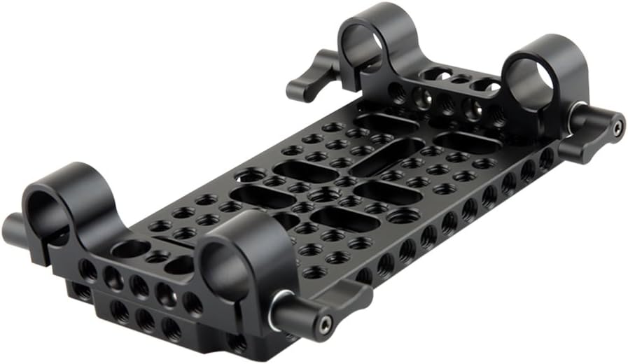 Camera Cheese Plate Base Plate Tripod Mount with 15mm Railblocks Pack of 2 O504175
