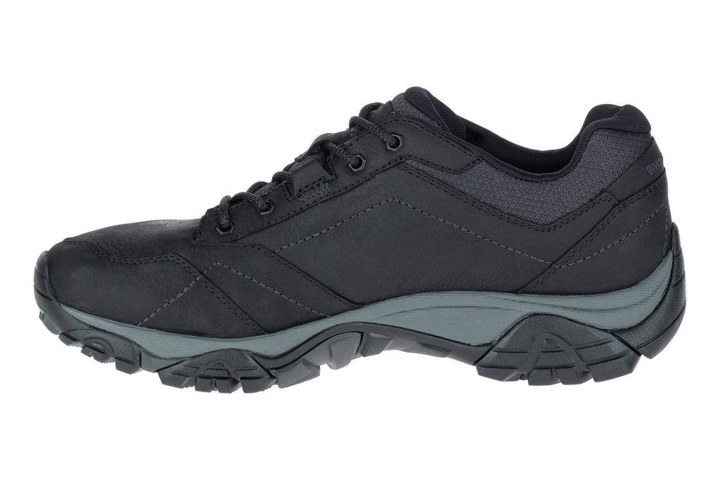 Black Wide Waterproof Lace Shoes Q996