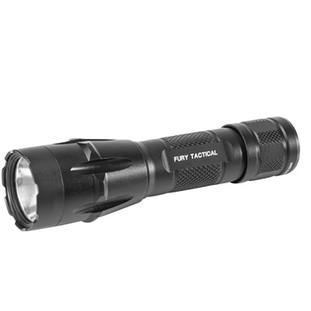 Dual Fuel LED Tactical Flashlight with 2 Extra CR123 R1571
