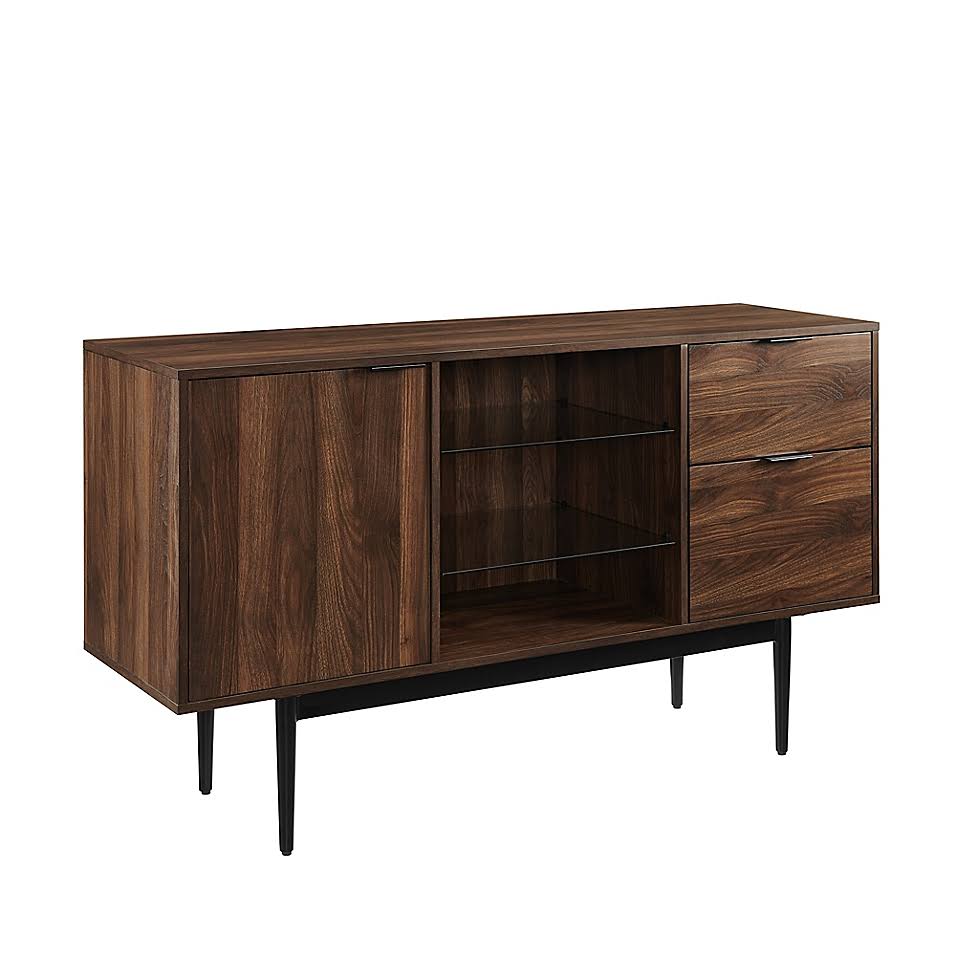 Black/Dark Walnut Lifted Sideboard V2583