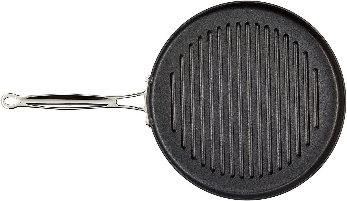 12-Inch Nonstick Hard-Anodized Round Grill Pan B86340