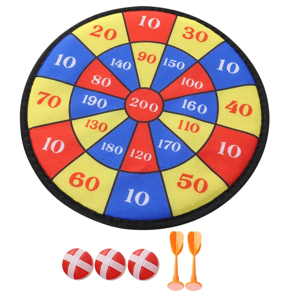 Self-adhesive Dartboard Toy Set with 2Pcs Balls I722