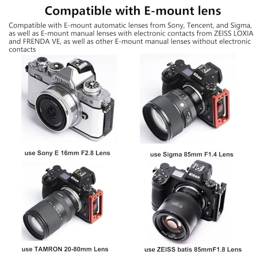 Autofocus Lens Adapter Built-in Electronic Aperture for Sony FE Lens V353