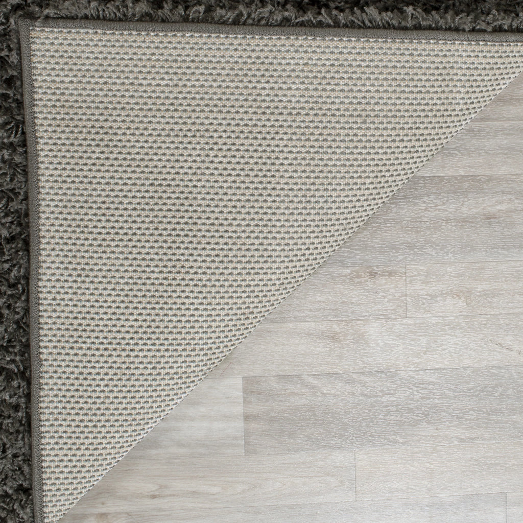 Dark Grey 9' x 12' Shag Area Rug B4632