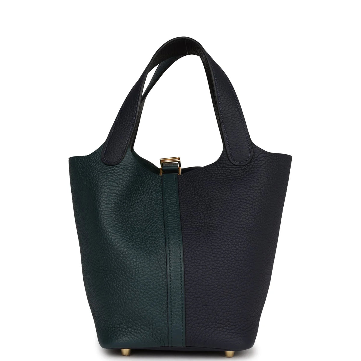 Bleu Nuit and Vert Cypress Clemence 18 Bag N95450
