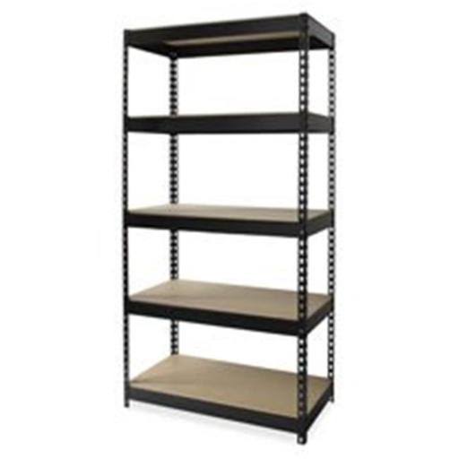 Black Riveted Steel Shelving 36 in. x 18 in. x 72 in. K99223