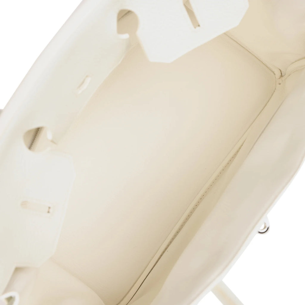 White Togo Leather Handbag D406386