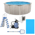 18 Foot by 52 Inch Steel Frame Above Ground Pool E66789