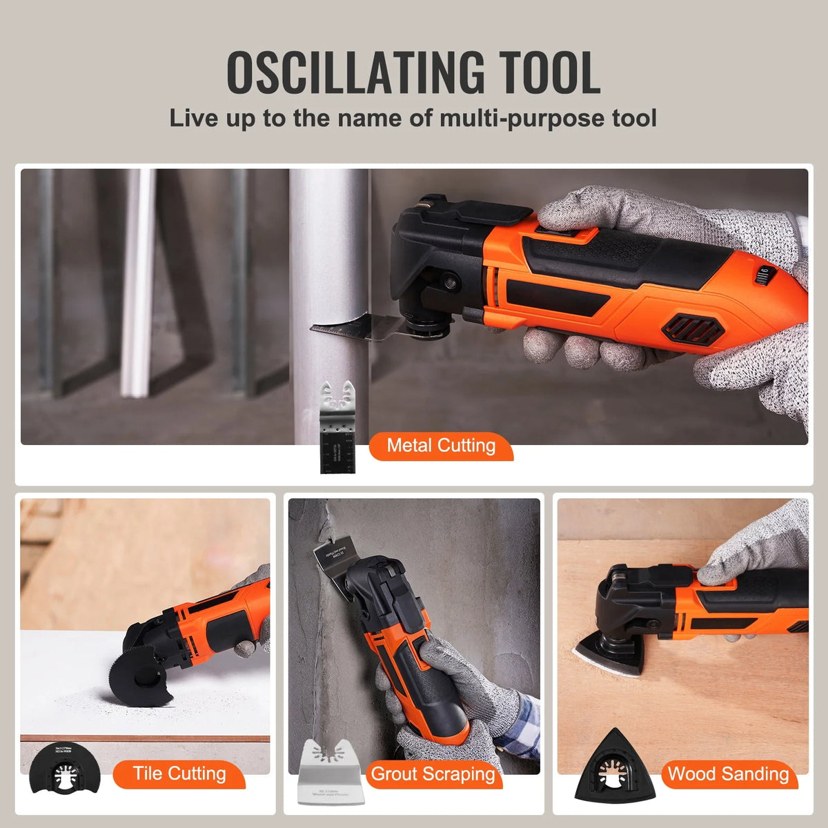 Oscillating Multi Tool 6 Variable Speeds L414213