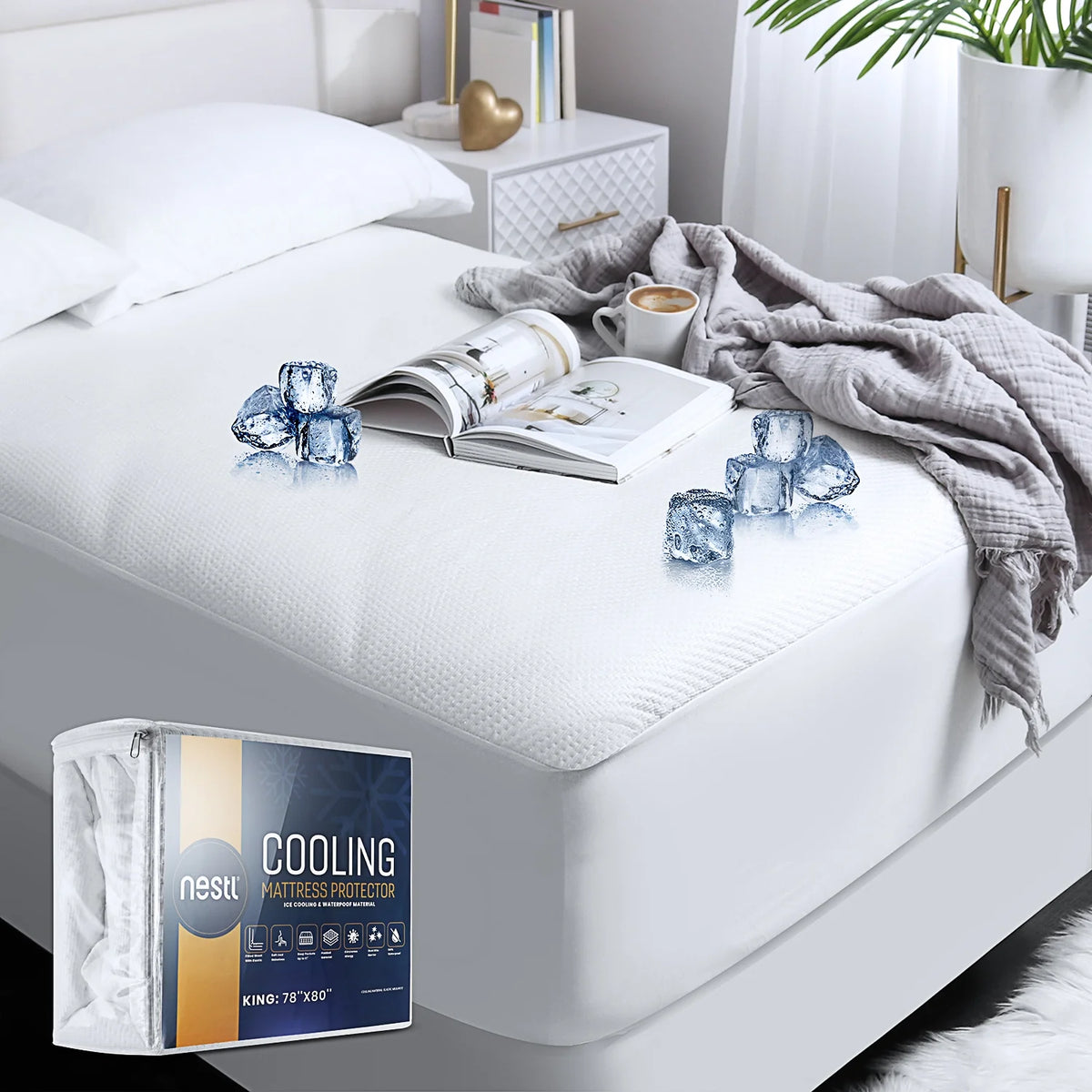 Cooling Waterproof Mattress Protector B9638