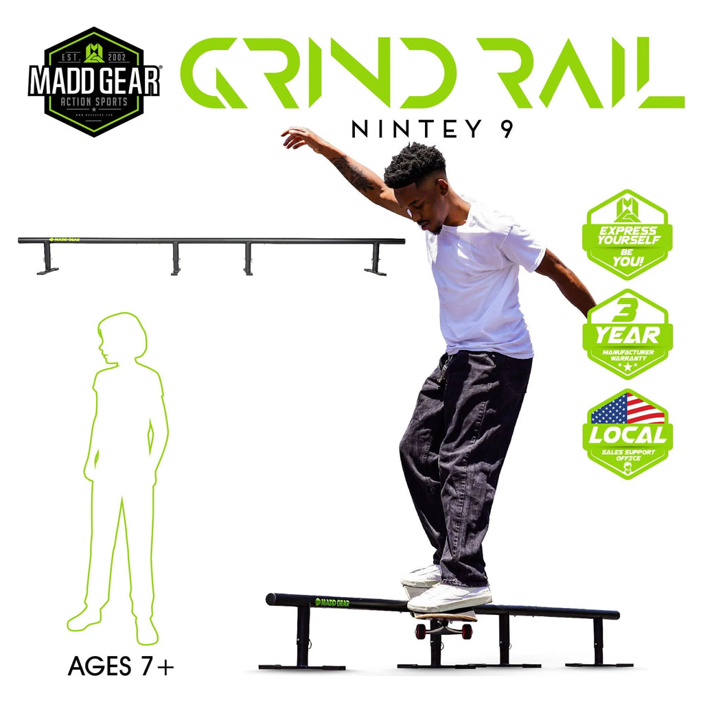 55 Long 3-Step Adjustable Height Skate Rail D2473