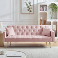 Pink Convertible Folding Futon Sofa Bed R108411