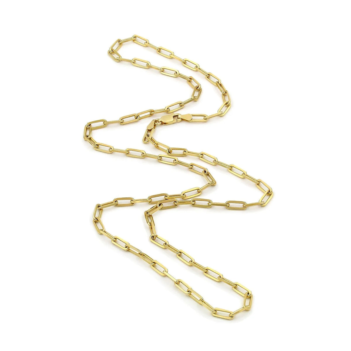 14k Yellow Gold Paperclip Chain Necklace 16" - 24" X64993