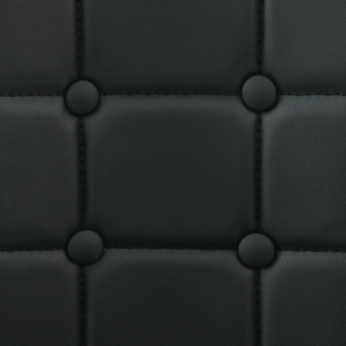 Black Faux Leather Swivel Counter Chair Set of 2 F491