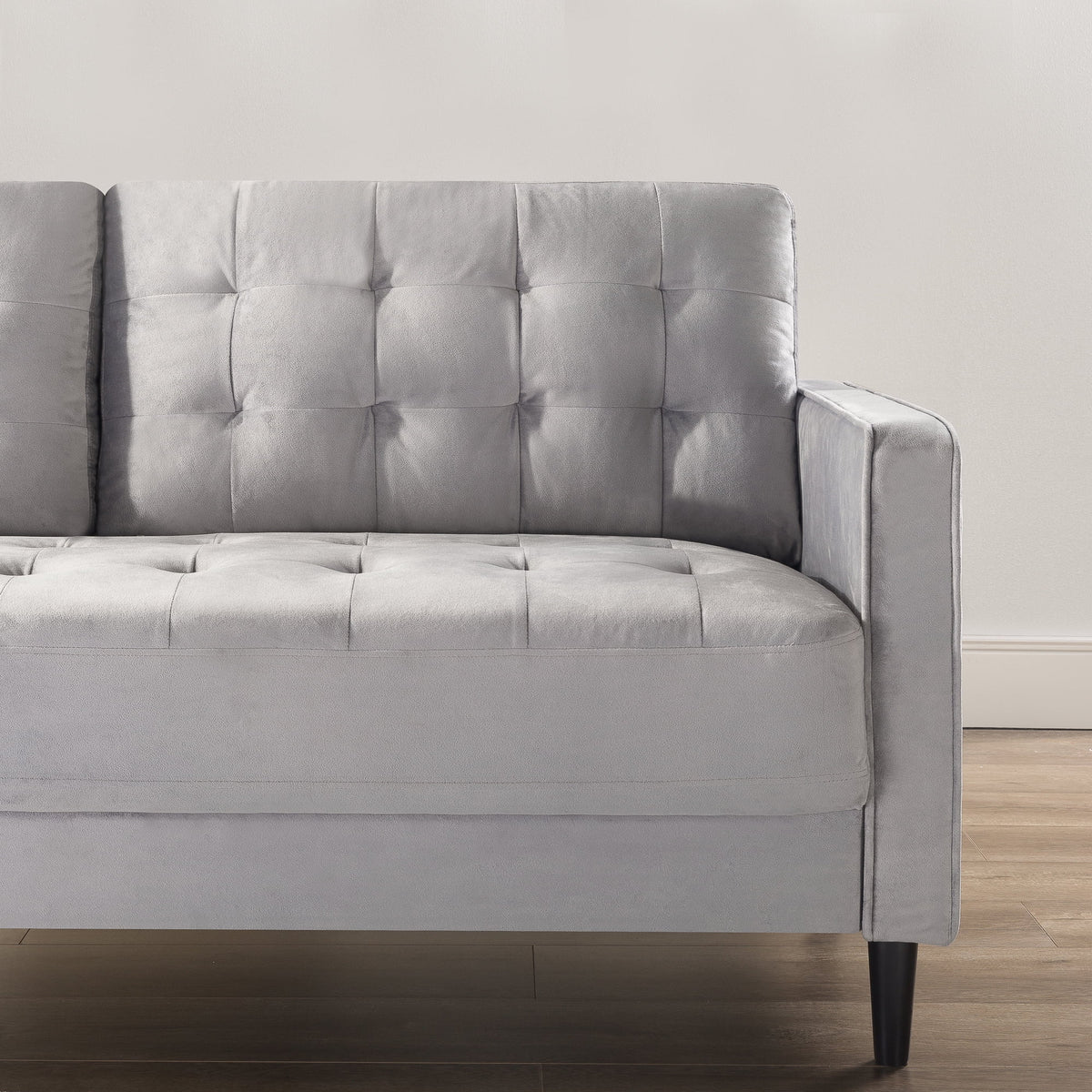 Navy Velvet Sofa Couch S349396
