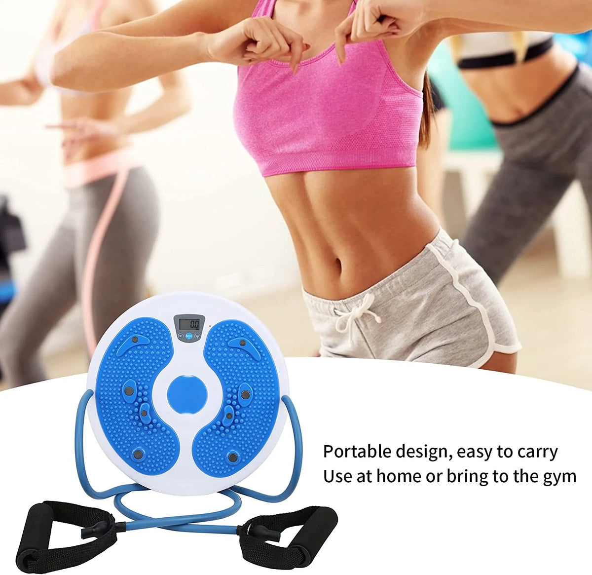 Waist Twisting Disc Board with Drawstring A782