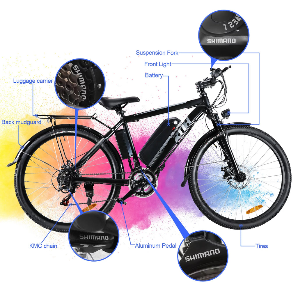 350W 21-Speed Electric Mountain Bike I729