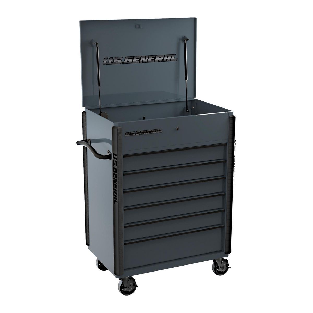 Slate Gray 6-Drawer Service Cart U624487