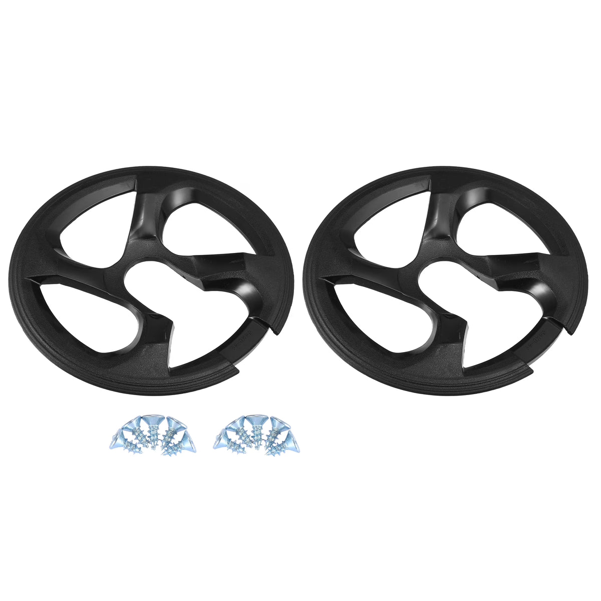 Black Bicycle Bike Chain Wheel Cover Protector W43657