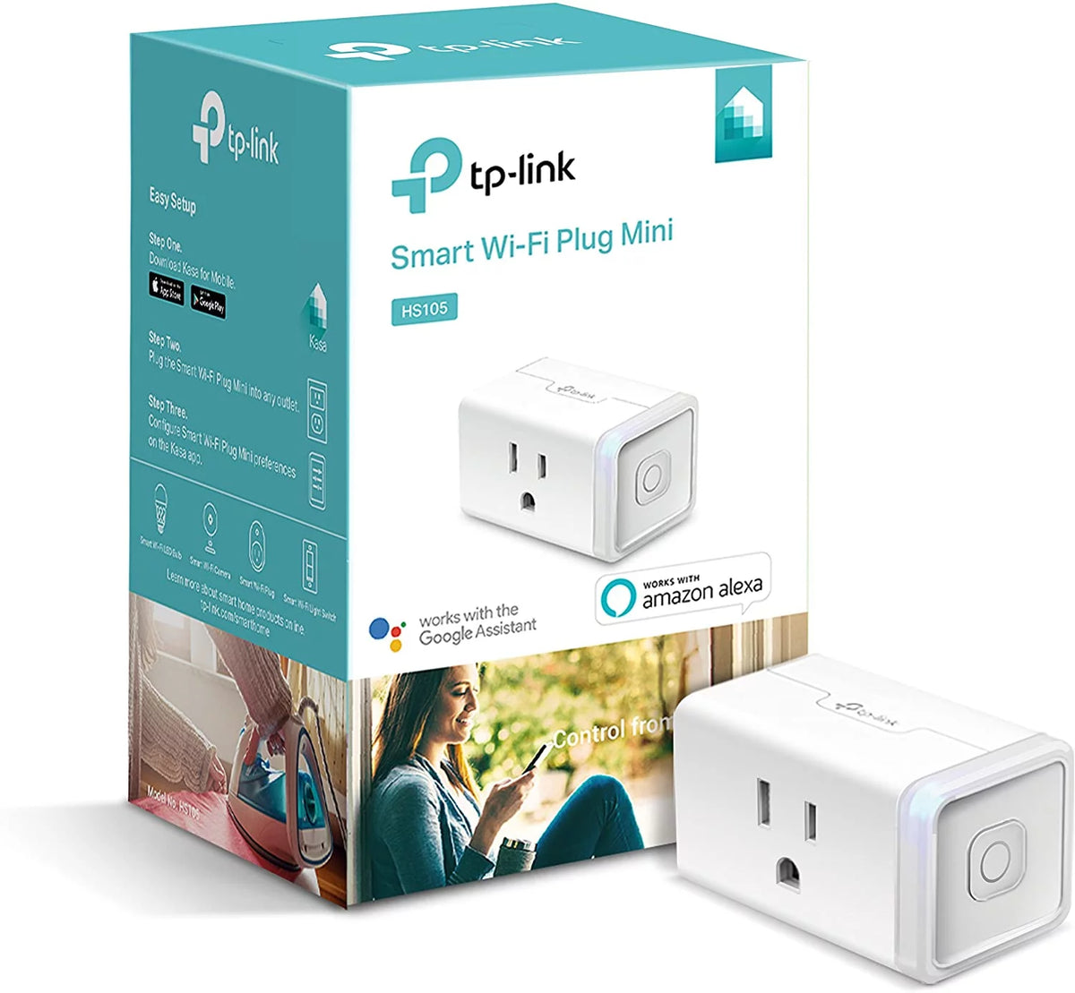 White 15A Smart Wi-Fi Outlet 1-Pack A633