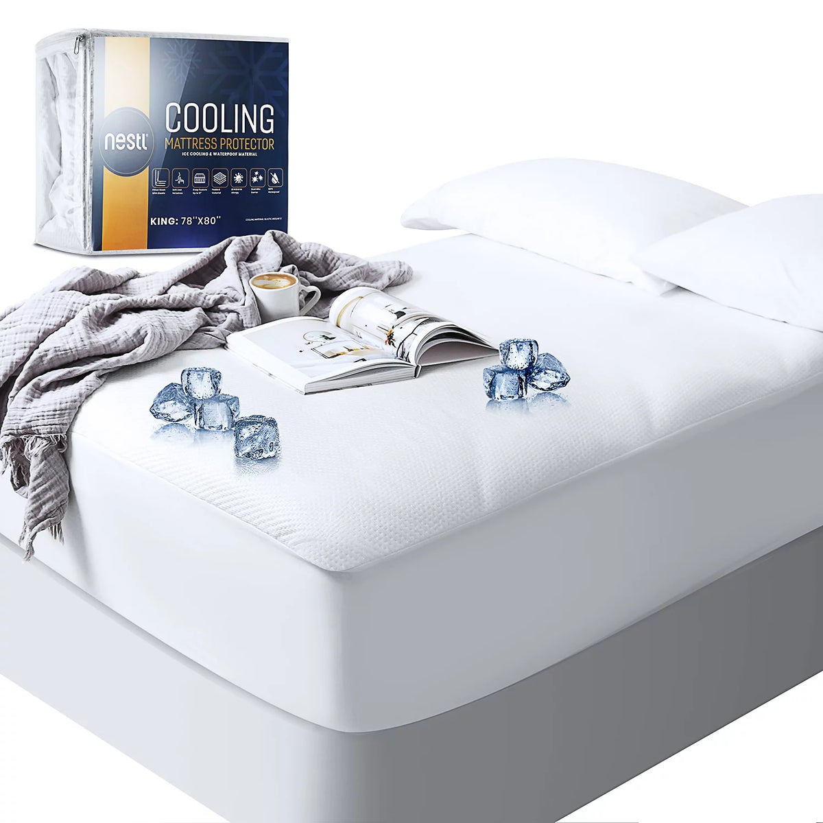 Cooling Waterproof Mattress Protector B9638