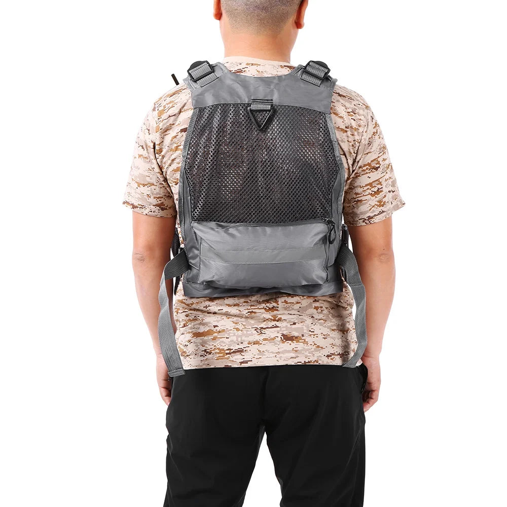 Fishing Vest Utility Waistcoat Breathable Mesh Padded J451