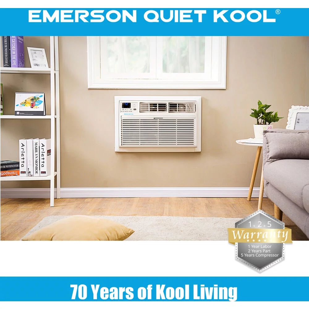 12,000 BTU 230-Volt Through-the-Wall Air Conditioner with Heater, White F733882