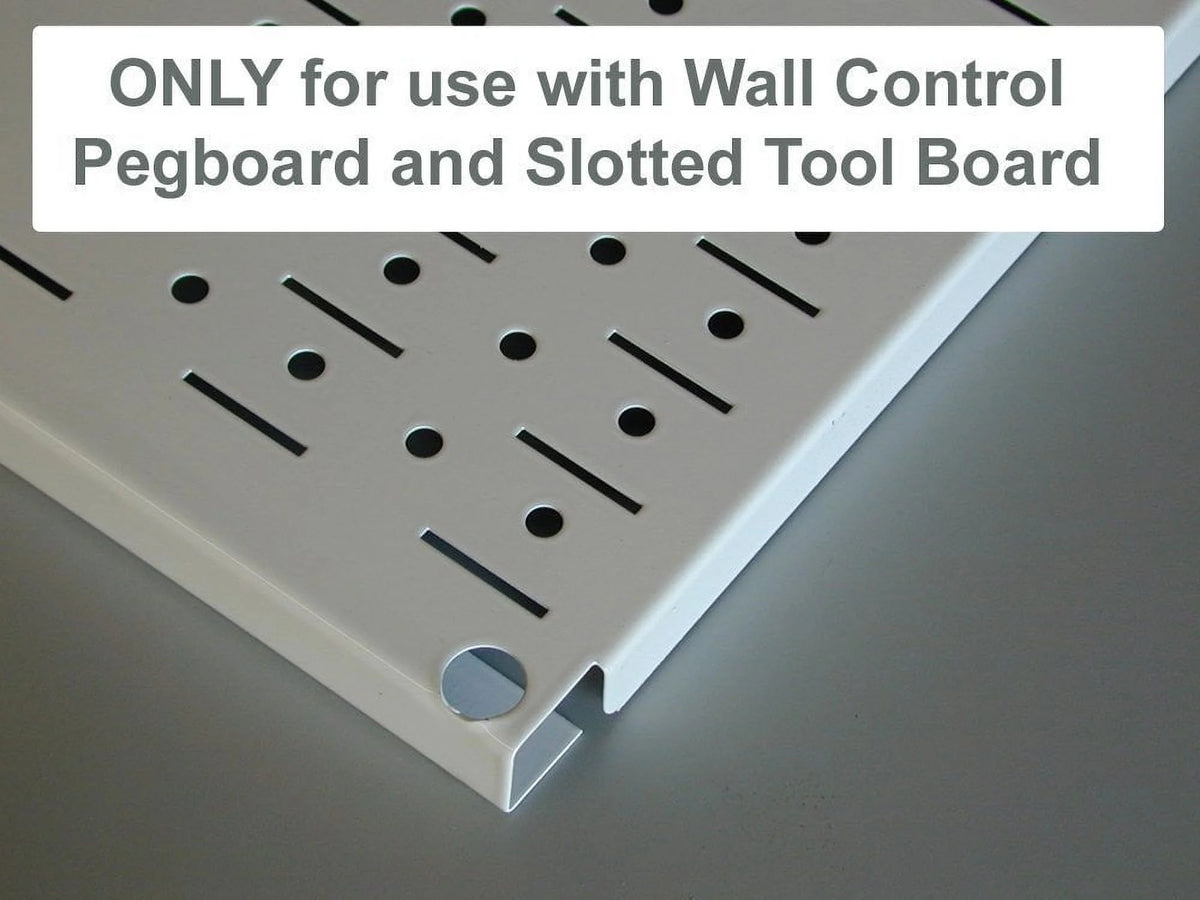 White Slotted Metal Pegboard Hook Kit K7850