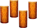 Orange Spice Highball Glass Cup Set Of 4 Y9972