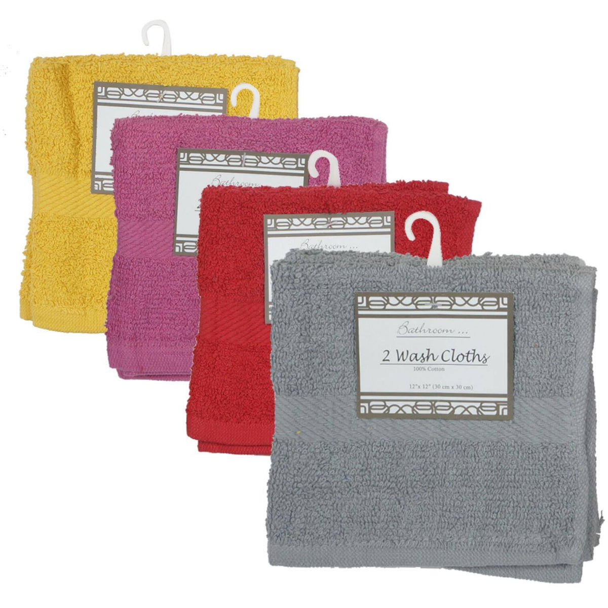 12 x 12 in. Solid Washcloth Pack of 2 X5418