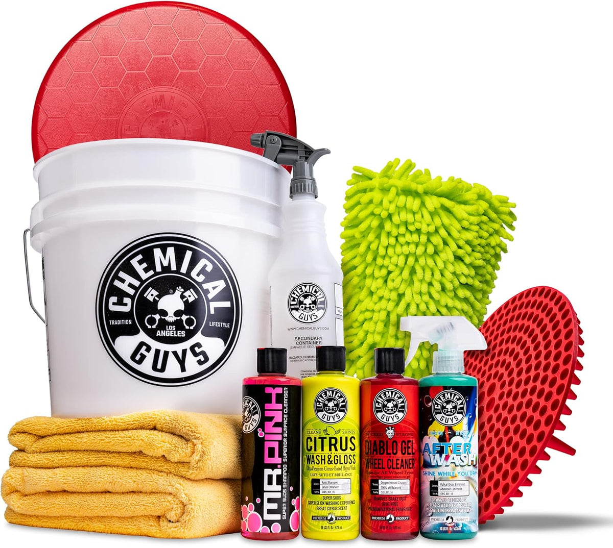 11 Items Car Wash Bucket Kit with Dirt Trap M62798