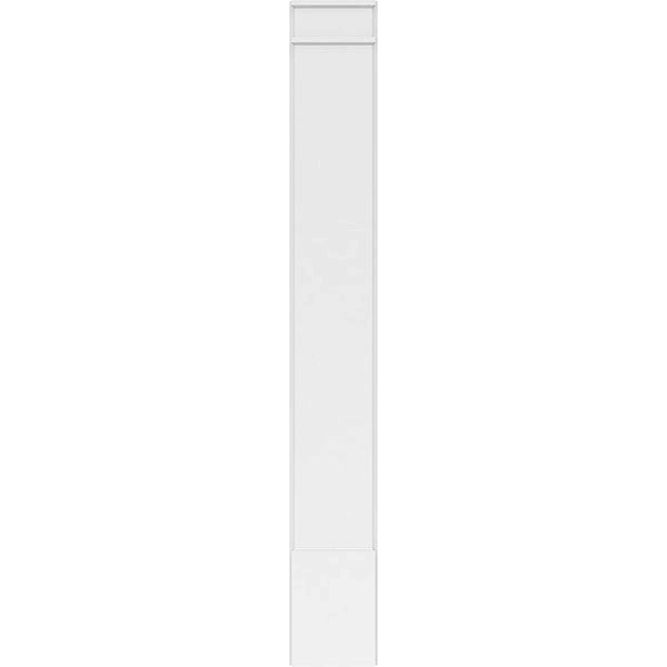 Smooth PVC Pilaster with Decorative Capital & Base (Pair) O69005