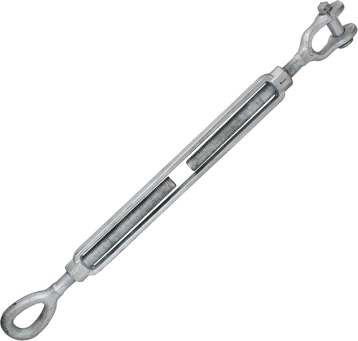 1 Inch x 18 Inches Galvanized Jaw and Eye Turnbuckle W79296